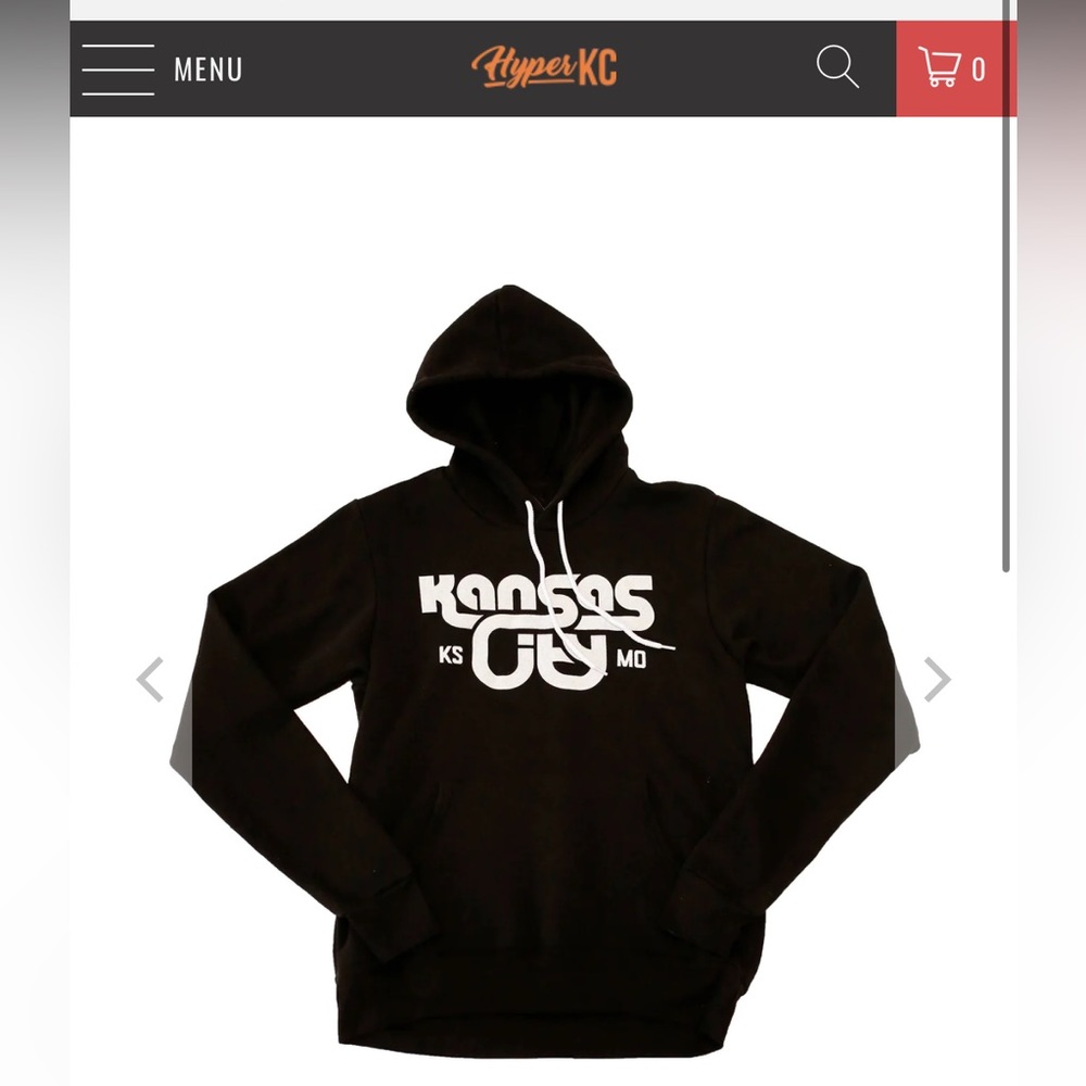 NWOT HyperKC Black Unisex Hoodie